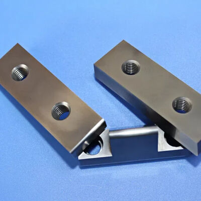 Tungsten Carbide Jaw and Carbide Wear Insert with Radius Impact Edge, Bolt-On Replaceable Design for Custom Precision Tooling